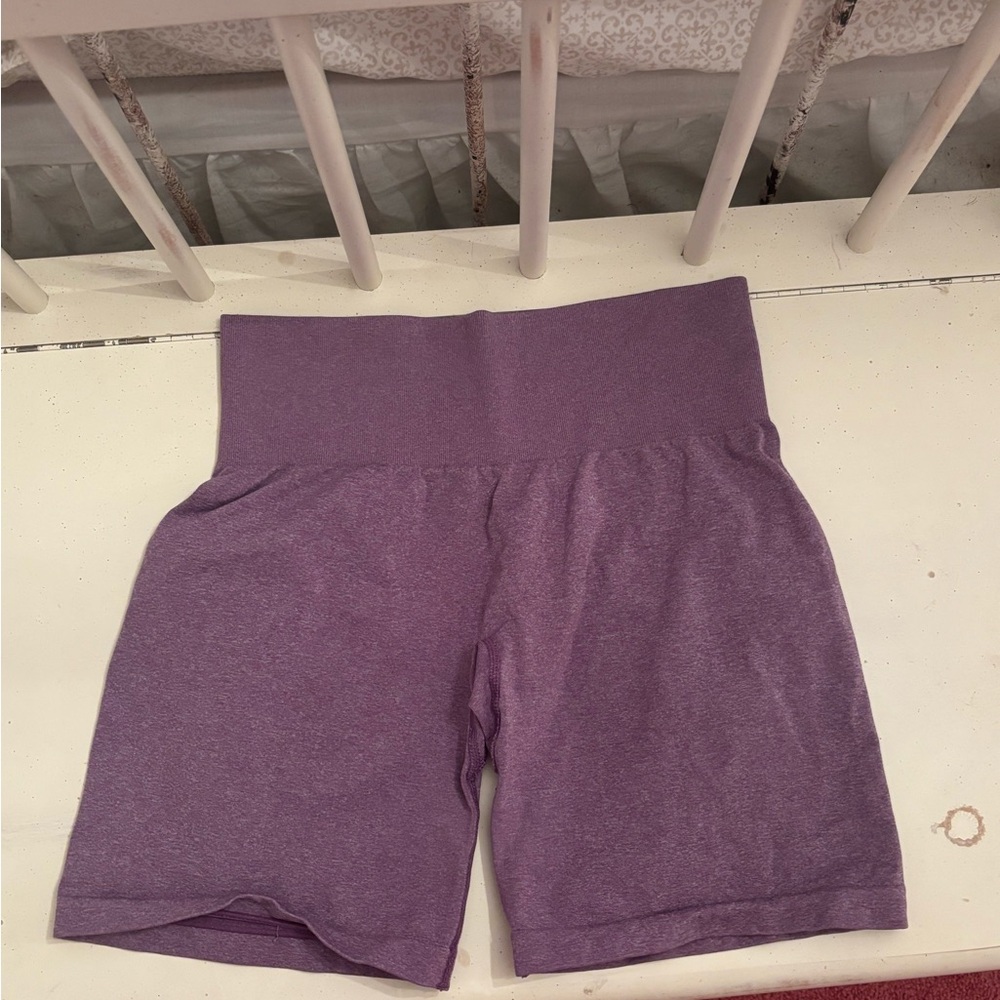 NVGTN High Waist Purple Shorts